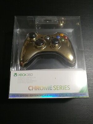 Microsoft Xbox 360 Wireless Gold Chrome Special Edition Controller