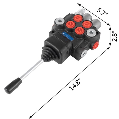 Tractor Loader Hydraulic Directional Control Valve 2 Spool 11 GPM With Joystick - Picture 5 of 12