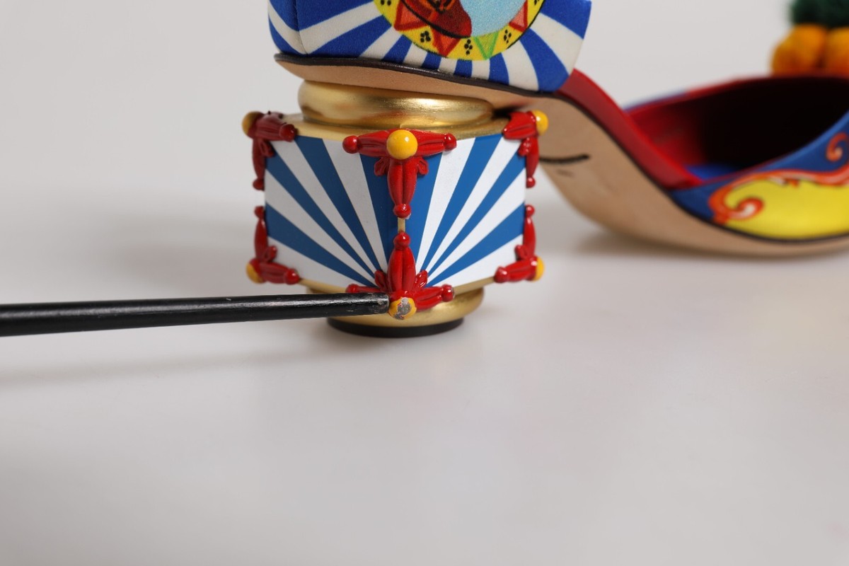 D&G サンダル　36 DOLCE & GABBANA Shoes Pink Quilted DG Heel Slide Sandals