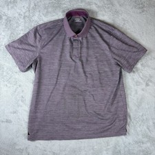 UNTUCKit Mens Polo Shirt Size XL Performance Red Heather Stretch