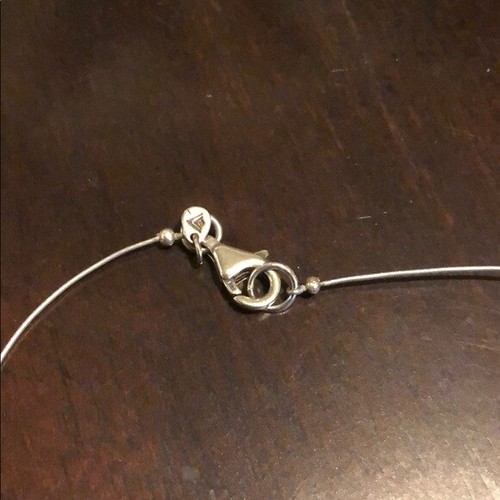 Silpada N2353 Stabilized Turquoise Glass Wire Cool Sterling Silver Necklace - Picture 7 of 12