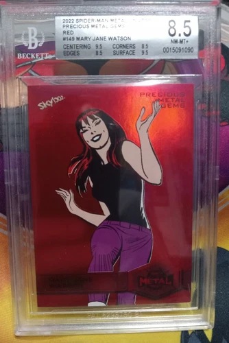 2022 SPIDER-MAN METAL UNIVERSE Red Retro PMG /100 BGS 8.5 MARY JANE