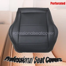 Perforated Driver Bottom Seat Cover Black For 2012-2016 Mercedes Benz C350 C250