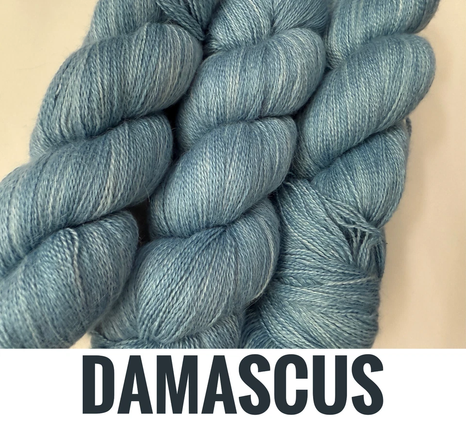 Natural Dye Studio 'Angel' Baby Alpaca, Cashmere and Silk Hand Dyed 2 Ply Lace - Image 3 of 4