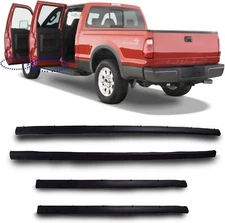⭐Front & Rear Lower Door Weather Strip Seal For 99-16 Ford F250 F350 Crew Cab 