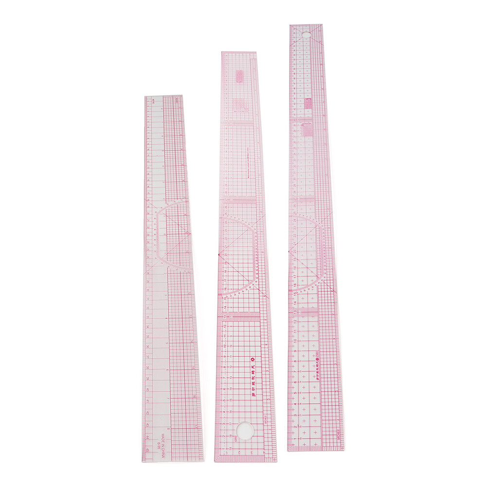 C-Thru English-Metric Beveled Ruler Calibrated For Designers & Pattern ...