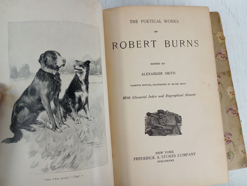 Poems (Hardcover 1892) Set of 4 Stokes Company Whitter Browning Longfellow Burns - Picture 10 of 12