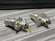 2 pc lot, Huber Suhner rf connector bayonet BNC Cable Jack