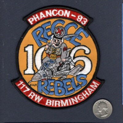 Rf4 Patch PHANCON 1993 117th RW 106th TRS USAF AL ANG RF-4 F-4 PHANTOM Squadron ...