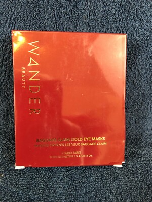 Wander Beauty Baggage Claim Gold Eye Masks 6 Pairs Fewer Beauty Essentials