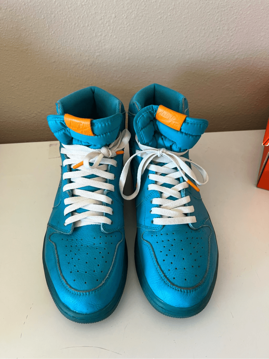 Nike Air Jordan 1 Retro Gatorade Blue Lagoon Basketball Shoes Trainer Mens 12 WI | eBay