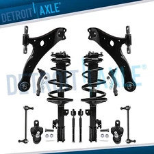 Front Struts Control Arms Sway Bars Tie Rods Kit for 2001-2003 Toyota Highlander