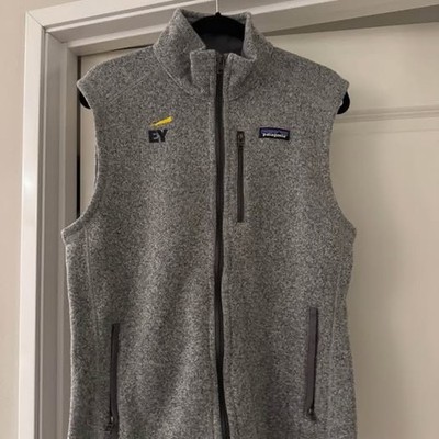 Patagonia Better Sweater Vest Mens Medium Grey  Ernst & Young Full Zip Fleece