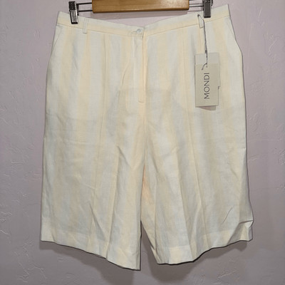 New Vintage Mondi Size 44 yellow & cream Shorts (US 12)