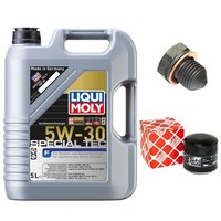 MotoröL Filter Set 5W-30 5 Liter + ÖLablassschraube FüR Ford C-Max II Mondeo IV