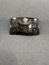 Vintage Chambers Belt Co.Ranch Howdy Belt Buckle Covered Wagon Western Made USA