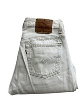 Vintage Levi  s 501 White 90s USA Button Fly 1990s Men  s 30X30 501xx Men  s