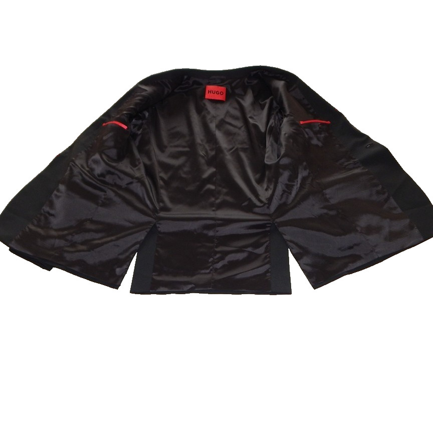 NWT HUGO BOSS Hannes241 F1X Men’s Slim-Fit Jacket Studded Lapels Black Size 44R image 9