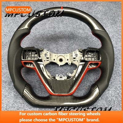 Black leather steering wheel Fit For Toyota Highlander 2015-2019