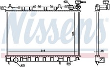 Fits NISSAN ALMERA  1995-2000 SALOON NISSAN ALMERA (1996) 1.4 Radiator