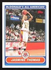 2007 Topps McDonald's All-American Game Jasmine Thomas #JT Card