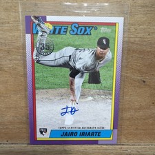 2025 Topps Update Series - 1990 Topps Baseball Autographs Jairo Iriarte #90B2-JI