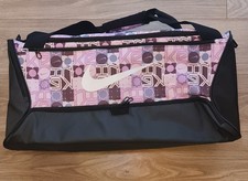 Image of Nike Brasilia Medium Black/pink Duffel Gym Training Bag 60L