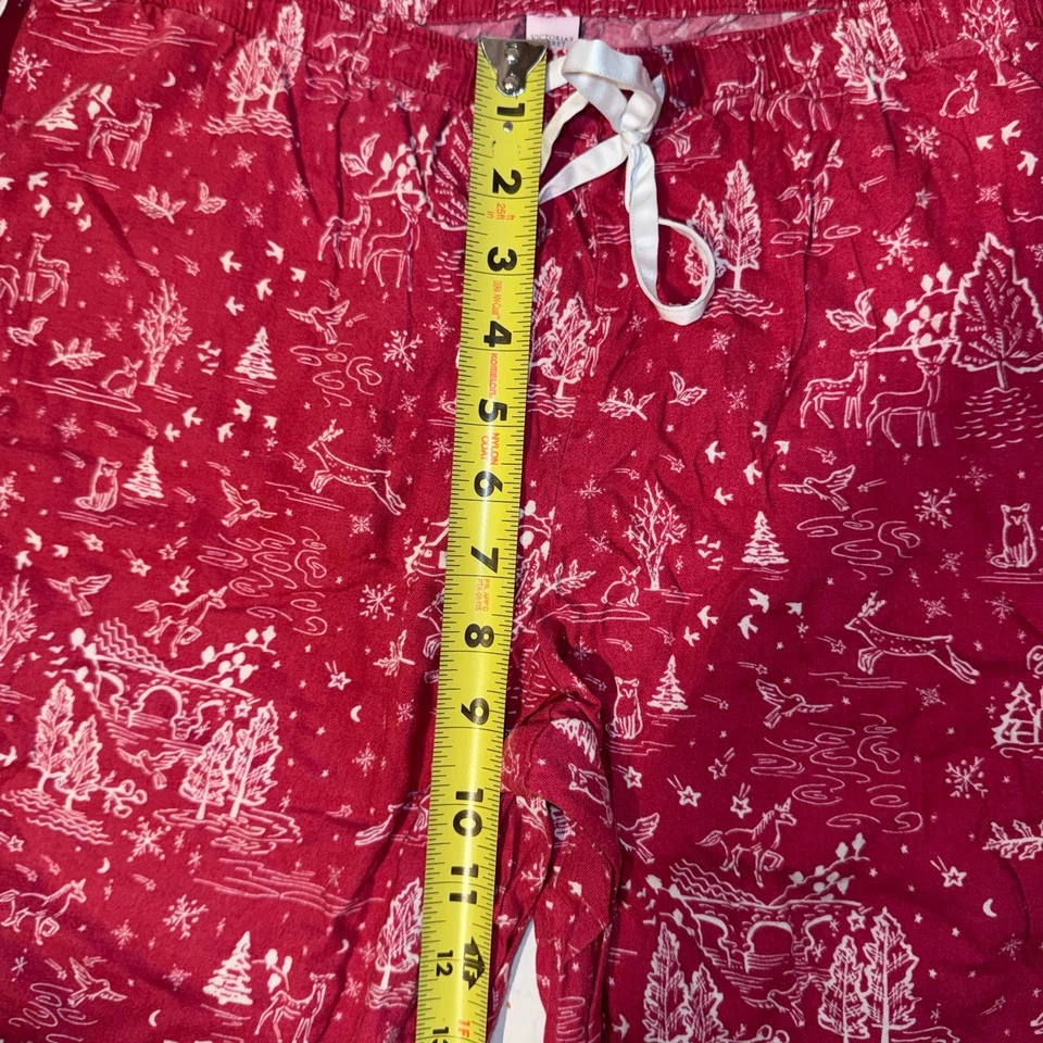 Pantalones de salón pijama de Navidad de reno rojo para mujer Victoria's Secret L Foto 4 de 4