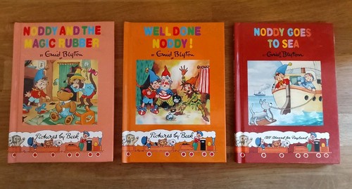 BUCH - Paket mit x3 klassischen Noddy gebundenen Büchern von Enid Blyton Kinderfic
