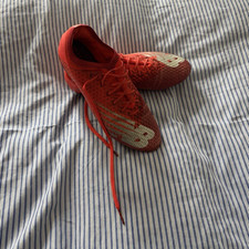 New Balance Furon Football Boots Red/White Moulded Studs Size 11