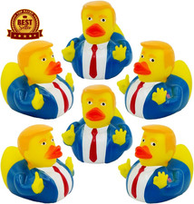 6 President Rubber Ducks Bulk - Pack of 6 - Small 2.3 Inch, Rubber Duckies Great