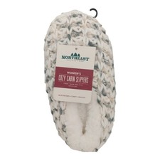 Northeast Outfitters Cozy Cabin Womens Chunky Space Dye Slippers Grey Size 5 - 7