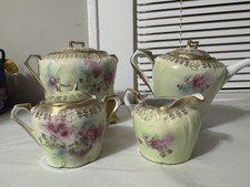 RS Prussia style or 4 piece European High Tea set 1880 -1910 unmarked Lovely
