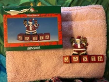 Kurt S. Adler Santa Blocks Snowtown Christmas Decoration