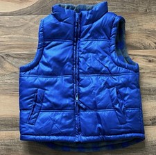 Arizona Jean Co Kids 4T Blue Puffer Vest Fleece Lined Winter Outerwear Warm