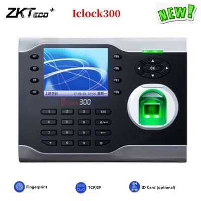 ZKteco Iclock300 High-Speed Fingerprint Time Clock Attendance Terminal System
