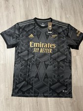 Arsenal 2022/2023 Adidas Black Away Kit XL