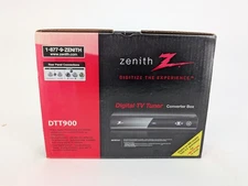 Zenith Digital TV Tuner Converter Box DTT900 - Remote, Cables, Manual
