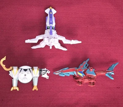 Power Rangers Samurai Shark Zord Tiger Zord Octo Zord Figures Bandai - Image 1 of 4