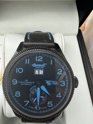 Ingersoll Herren-Armbanduhr Automatik Sir Alan Cobham III  IN 3108 BBKB, Neu