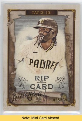 2025 Topps Allen & Ginter Rip Cards Ripped 85/199 Fernando Tatis Jr READ 8j4