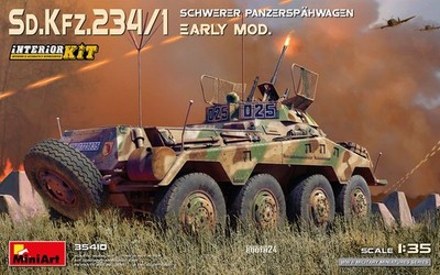 Miniart 35410 - 1:35 Sd.Kfz 234/4 Panzerspähwagen m. Interior - Neu