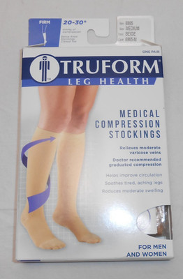 Truform Compression Socks Size Medium For Men And Women