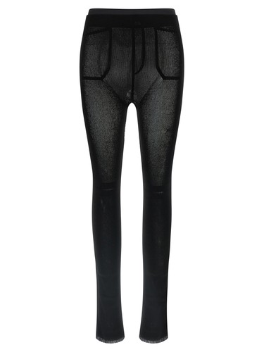 Issey Miyake Black Nylon Leggings