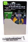 Blast Off Card 1986 Vintage Hasbro G1 Transformers