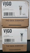 Lot of 2 VIGO Bathroom Sink Pop-Up Drains - VG16002BN VG07000CH - New Open Box