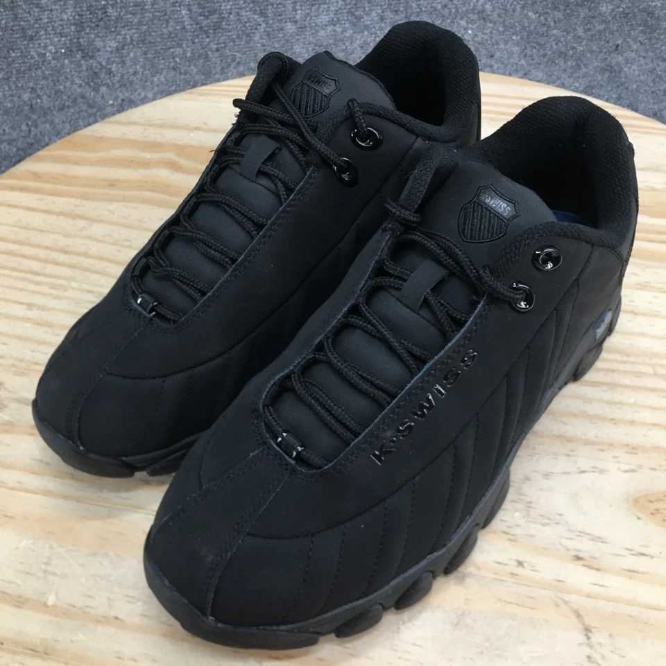 Zapatos deportivos K Swiss para hombre 9,5XW negros ST329 CMF de cuero 03426098-XW Foto 4 de 4