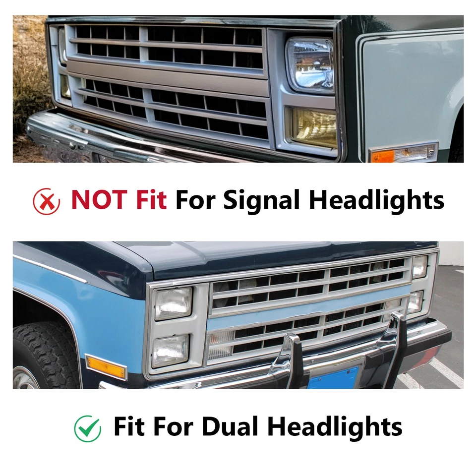 Grille Assembly Kit For Chevrolet C10 Suburban Fits K5 Blazer 1985-1988 - Image 3 of 4