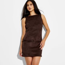 Women's Suede Mini Dress - Wild Fable