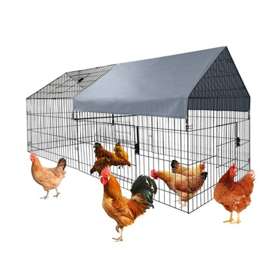 #ad Portable Walk in Metal Chicken Coop 86quot;x40quot;x40quot; Waterproof Outdoor Chicken Run $105.99